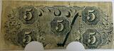 Confederated States five dollars 1863 cancelled VF