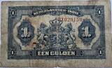 Nederlands-Indië een gulden 1919 center hole (rare note) F-