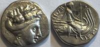 Histiaia Euboia tetrobol well struck coin -