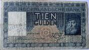 Nederland tien gulden met buiten omloop stempel -