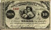 United States (New Jersey) ten cent 1862 AU/UNC 160,00 EUR  + 16,00 EUR frais d'envoi