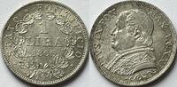 Papal States one lira superbe with a lot of original lustre -