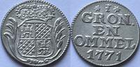 Noordelijke Nederlanden (Groningen en Ommelanden) zilveren afslag van een duit rare coin in good condition -