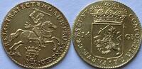 Noordelijke Nederlanden (Utrecht) gouden rijder of veertien gulden slightly cleaned -