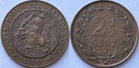 Nederland 2,5 cent 1880 VZ 20,00 EUR  + 4,00 EUR frais d'envoi