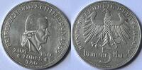 Germany five mark 1955F Schiller VZ 125,00 EUR  + 16,00 EUR frais d'envoi