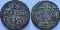 Batavia onder Brits Bestuur tinnen duit 1813 SS 39,00 EUR  + 9,00 EUR frais d'envoi