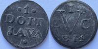 Batavia onder Brits bestuur tinnen duit 1814 superbe with original lustr... 60,00 EUR  + 9,00 EUR frais d'envoi