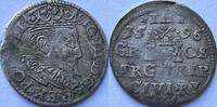 Lithuania (Riga) 3 groschen 1596 Sigismund III (1587-1632) SS 65,00 EUR  + 9,00 EUR frais d'envoi