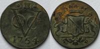 VOC Utrecht duit 1754 SS 10,00 EUR  + 4,00 EUR frais d'envoi