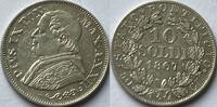 Papal States ten soldi 1867 VZ- 20,00 EUR  + 4,00 EUR frais d'envoi