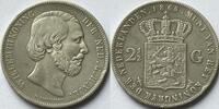 Nederland 2,5 gulden 1865 SS- 79,00 EUR  + 9,00 EUR frais d'envoi
