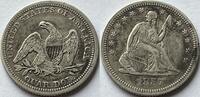 United States 1/4e dollar 1857 VF