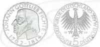 Deutschland 5 DM 1964 BRD 5 DM 1964 J Johann Gottlieb Fichte vz vorzüglich 24,95 EUR prix TTC + 200,00 EUR frais d'envoi