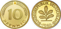 Deutschland 10 Pfennig 1988 Deutschland bankfrisch 0,50 EUR prix TTC + 9,90 EUR frais d'envoi
