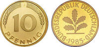 Deutschland 10 Pfennig 1985 Deutschland bankfrisch 0,50 EUR prix TTC + 9,90 EUR frais d'envoi