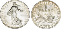 Frankreich 1 Franc 1912 Frankreich sehr schön 10,60 EUR prix TTC + 9,90 EUR frais d'envoi