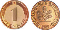 Deutschland 1 Pfennig 1989 Deutschland circuliert 0,30 EUR prix TTC + 9,90 EUR frais d'envoi