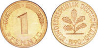 Deutschland 1 Pfennig 1990 Deutschland circuliert 0,30 EUR prix TTC + 9,90 EUR frais d'envoi
