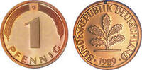 Deutschland 1 Pfennig 1989 Deutschland circuliert 0,30 EUR prix TTC + 9,90 EUR frais d'envoi