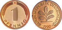 Deutschland 1 Pfennig 1990 Deutschland circuliert 0,30 EUR prix TTC + 9,90 EUR frais d'envoi