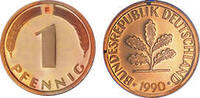 Deutschland 1 Pfennig 1990 Deutschland circuliert 0,30 EUR prix TTC + 9,90 EUR frais d'envoi