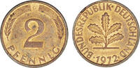 Deutschland 2 Pfennig 1972 Deutschland circuliert 0,30 EUR prix TTC + 9,90 EUR frais d'envoi