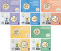 5 x 2 Euro 2023 Frankreich Frankreich bankfrisch