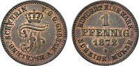 1 Pfennig 1872 Mecklenburg-Schwerin, Herzogtum Mecklenburg-Schwerin, Herzogtum vorzüglich