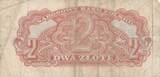Polen 2 Zlote Zloty 1944 Geldschein Serie Ac OBOWIĄZKOWYM TTB-