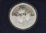 Isle of Man 1 Crown 1977 Zum 25. Thronjubiläum von Elisabeth II. 1952-1977, Pobjoy Mint England FDC, proof mit Etui( beschädigt)+ Zertifikat