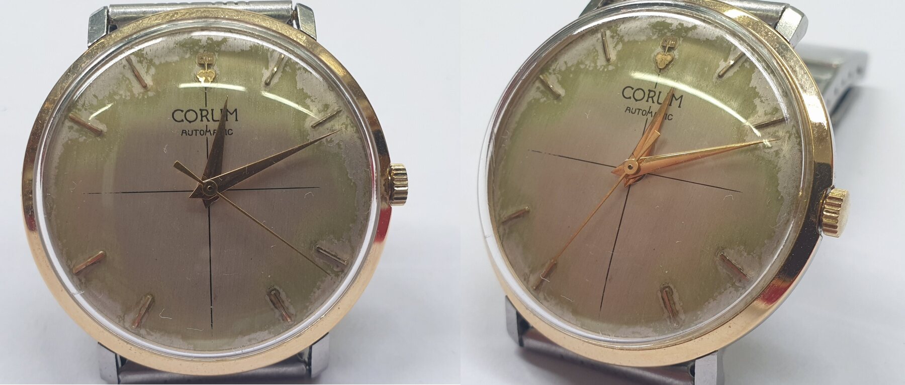 Herrenarmbanduhr vintage aus den 1960 1980 er Jahr CORUM Automatic