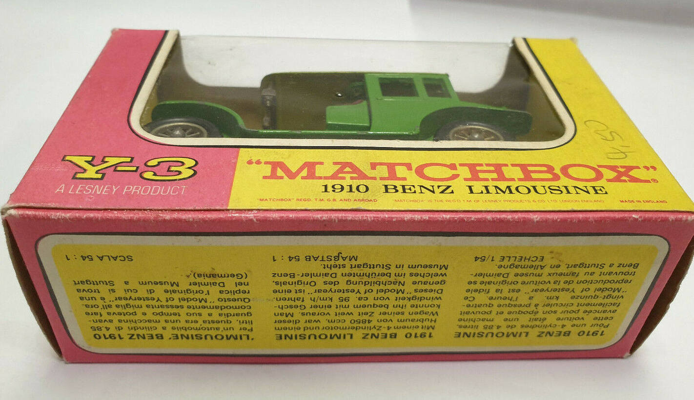 1910 Matchbox Y3 Benz Limousine Models of yesterday M 54 1