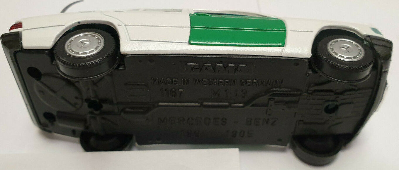 Mercedes Gama Police Polizei – Jouet Ancien Tôle Et Plastique – Joustra – Neuf En Boîte