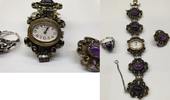 835 Silber Ring Trachtenschmuck Blachian BAS Schmuckset Brosche Uhr Bifora -
