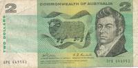 Australien 2 Dollars Geldschein Banknote -