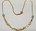 Feines Silbercollier vergoldet 835 er Silber Collier Kette -