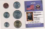 USA Dollar Satz KMS Münzensatz Kursmünzensatze 34. US-Präsident D. D. Eisenhower Eingeschweißt -