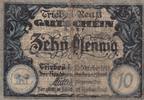 Triebes 10 Pfennig 15.10.1919 Ein Notgeldschein aus Triebes V 2,00 EUR prix TTC + 6,00 EUR frais d'envoi
