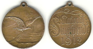 Kaiserreich Deutschland Tragbare Medaille National Flugspende 1912 -