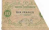 Frankreich 10 Francs Banque Rouennaise um 1870 -