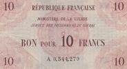 Frankreich Bon für Kriegsgefangene 10 Francs ND n° A 0,544,279 -