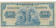 Deutschland 10 Mark 149 Geldschein Banknote Bank Deutscher Länder IV 18,00 EUR prix TTC + 6,00 EUR frais d'envoi