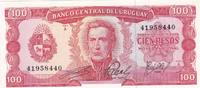 Uruguay 100 Pesos 1967 Geldschein Banknote unc 8,00 EUR prix TTC + 6,00 EUR frais d'envoi