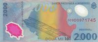 Rumänien 2000 Lei Bancnote România două mii de lei -