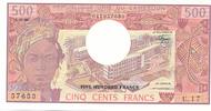 Kamerun 500 Francs Geldschein Banknote Cinq Cents Francs Cameroun Cameroon -