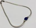 Silber Collier mit Lapislazuli 925er Sterling Silber Silberkette -