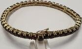 Granat Armband 333 er Gold 8K Granatschmuck Granatarmband Goldarmband -