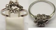 8 Karat 333er Gold Ring Goldring Damenring 0,05 Ct Brillanten Weißgold -