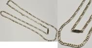Mexico Außergewöhnliche lange Figaro Kette 925er Silber Silbercollier Silberkette -